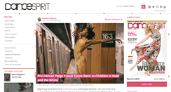 Desktop Screenshot of dancespirit.com