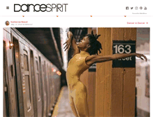 Tablet Screenshot of dancespirit.com